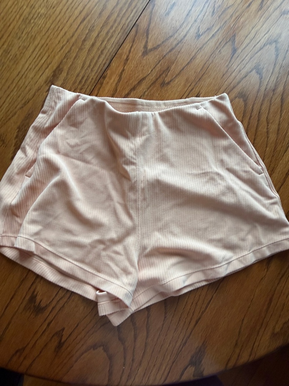 lululemon athletica Ribbed High-Waist Shorts in Light Pink